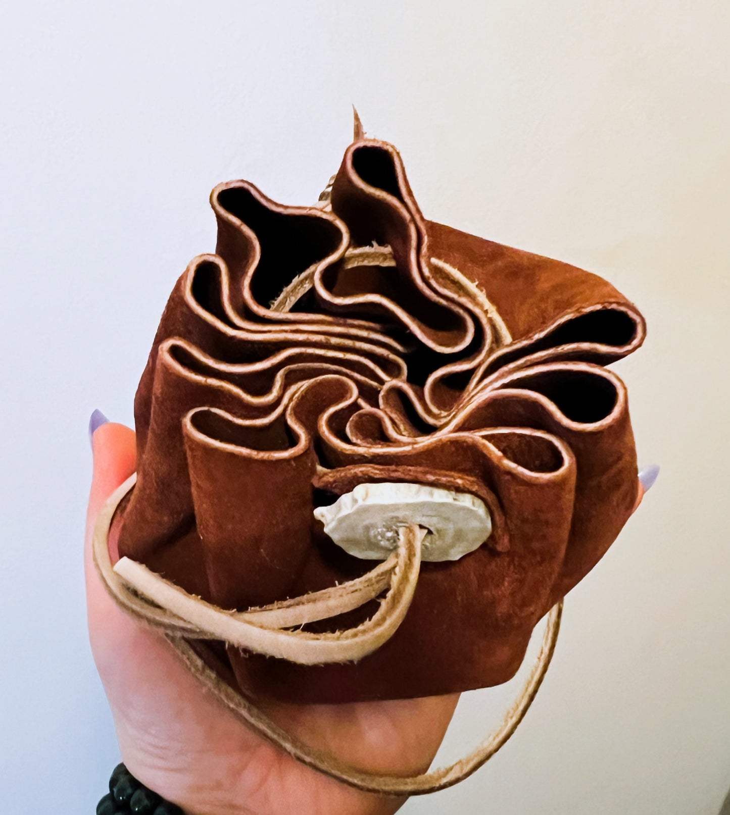 Leather Drawstring Pouch