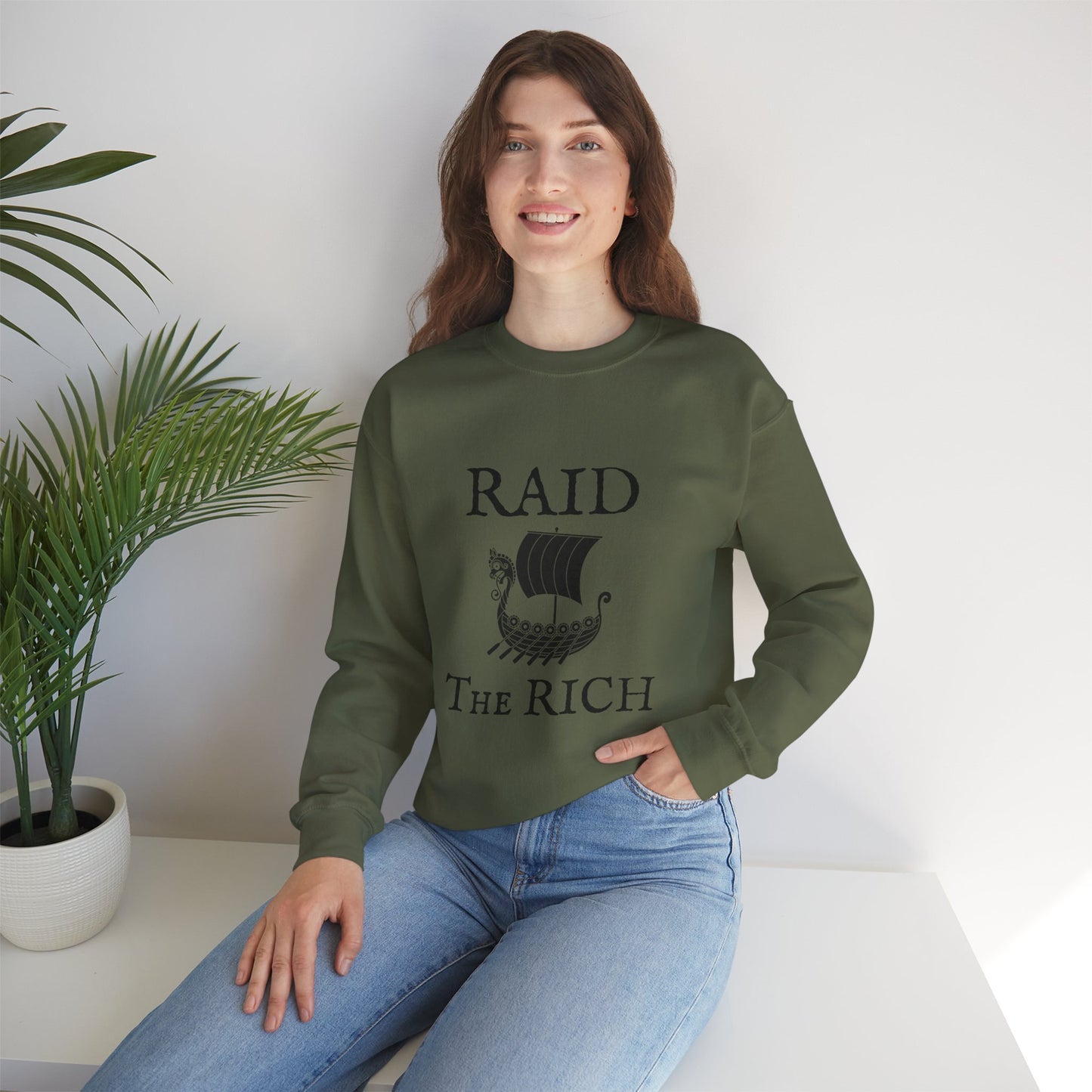 RAID THE RICH Crewneck